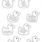 Rubber Ducky Readers June Game Sheet