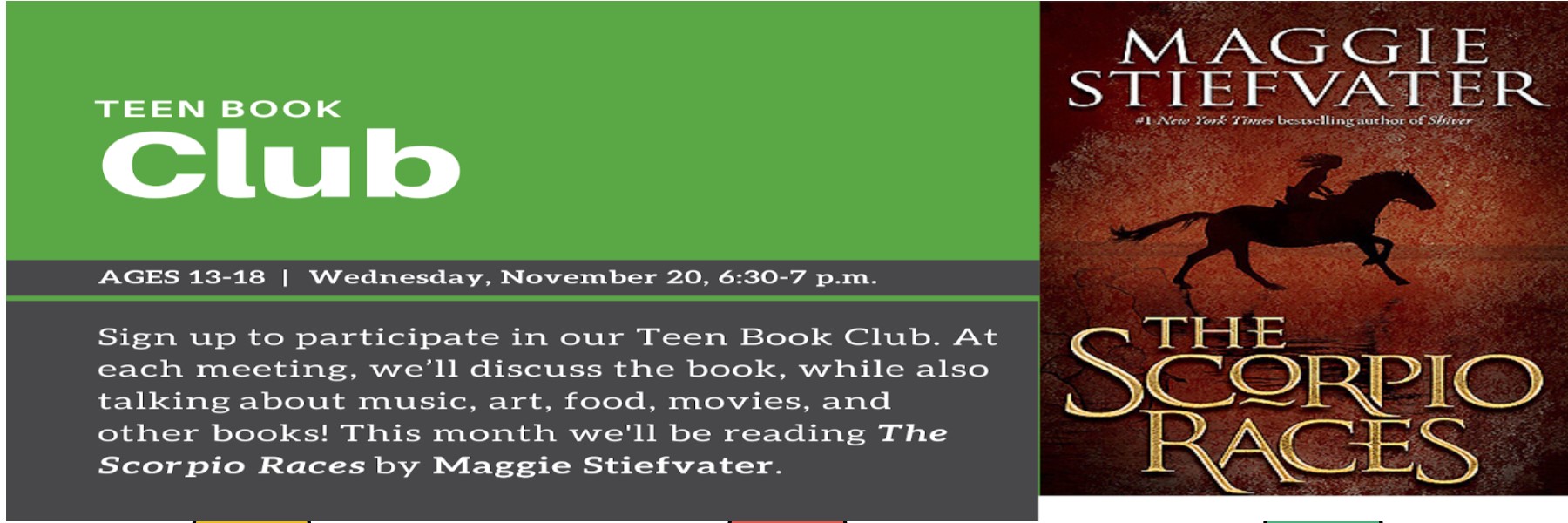 Longposter Template Teen Book Club